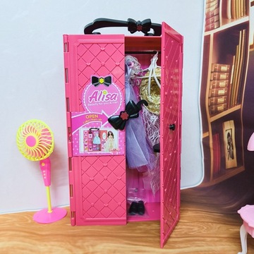 КУКОЛЬНЫЙ ДОМИК КУКОЛЬНЫЙ гардероб одежда гардероб обувь БОЛЬШОЙ НАБОР XXL подарок