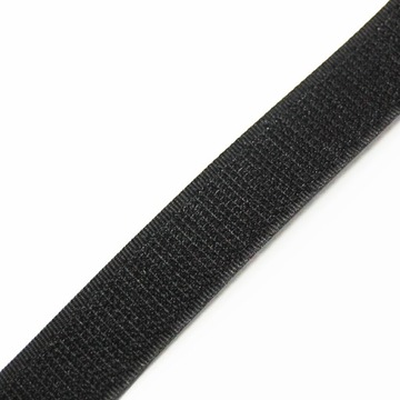 TAŚMA RZEP - HACZYK 2 cm czarna 2 mb