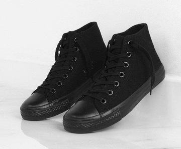 ЧЕРНЫЕ ВЫСОКИЕ КРОССОВКИ CLASSIC CONV 39