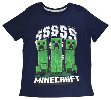 Koszulka T-shirt MINECRAFT 134 Bawełna 9+