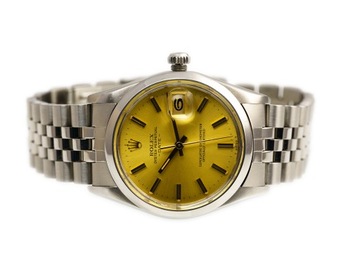 ROLEX Oyster Perpetual Date 15000 Dial Gold