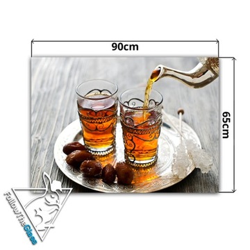 Закаленная плитка для кухни на стену 90х65 чайная