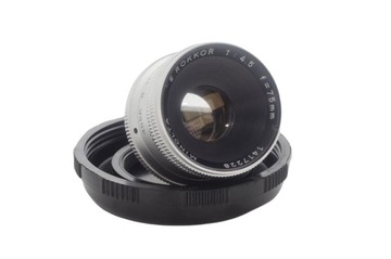 MINOLTA E.ROKKOR 4,5/75MM-mało używany obiektyw