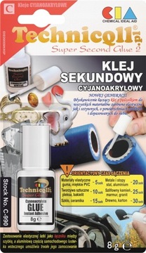 KLEJ SEKUNDOWY CYJANOAKRYLOWY SUPER KLEJ C-990