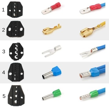 ПРЕССОВАНИЕ КАБЕЛЕЙ, КЛЕММНЫХ ВТУЛОК, 5 МАТЕРИАЛОВ