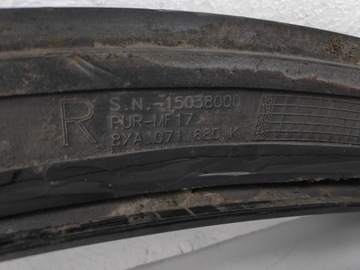 AUDI A1 8X LIŠTA VRSTVA NÁRAZNÍKU PRAVÝ ZADNÍ 8XA071680K