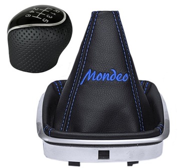 Ford Mondeo IV 4 MK4 2007-2014 Gałka Zmiany Biegów + Mieszek Perfor Haft 6B