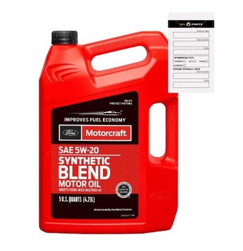 MOTORCRAFT 5W20 BLEND 4,73L FORD LINCOLN MERCURY