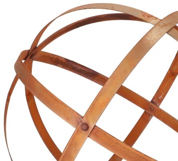 НАБОР 3X ФИГУРКА «САДОВЫЙ ШАР» УКРАШЕНИЕ МЕТАЛЛ Ржавчина