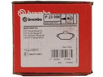 ТОРМОЗНЫЕ КОЛОДКИ BREMBO BREMBO FIAT CINQUECENTO ПЕРЕДНИЕ KRK