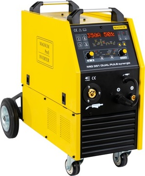 Spawarka MIGOMAT Magnum MIG 351 Dual Puls ALU SYNERGIA 400V 350A 4-ROLKI