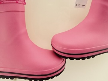 __next__детские резиновые сапоги РОЗОВЫЕ ИЗОЛИРОВАННЫЕ__26.5__НОВИНКА