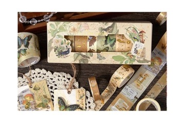 Washi tape 8 szt/kpl 1/1,5/3cmx2m journaling scrapbooking