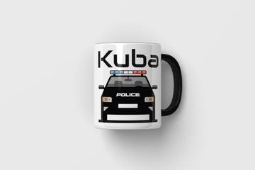 КРУЖКА С ПОЛИЦЕЙСКОЙ АВТОМОБИЛЬЮ ПЕРСОНАЛИЗАЦИЯ ПОЛИЦЕЙСКОЙ МАШИНЫ - ДОБАВИТЬ ИМЯ