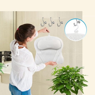 ПОДУШКА ДЛЯ ВАННЫ, 4D ПОДУШКА ДЛЯ ВАННОЙ КАК ПОДУШКА ДЛЯ ШЕИ И ШЕИ