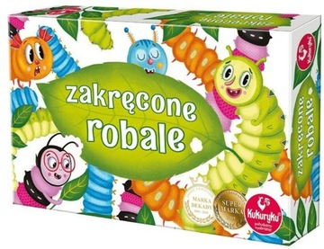 Gra ZAKRĘCONE ROBALE Planszowa Rodzinna Kukuryku Dynamiczna Kolorowa 5+