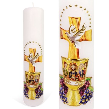 ŚWIECA OŁTARZOWA EUCHARYSTYCZNA - 30/7 cm
