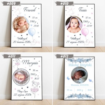 Табличка с фотографией, рамка А4, День Рождения, Крещение