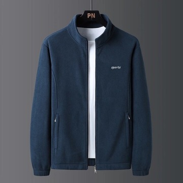 Zipper Sweatshirt plus Size Solid Color Men's hood