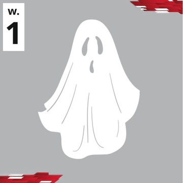 Halloween duchy duszki ghost mara nalepka naklejka