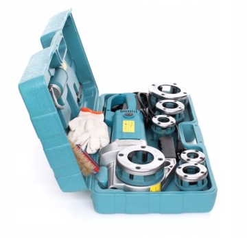 Электрический труборез 2300 Вт + набор 6 матриц в чемодане