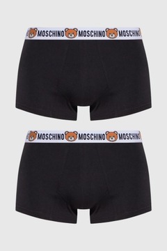 MOSCHINO Zestaw czarnych męskich bokserek 2PACK M