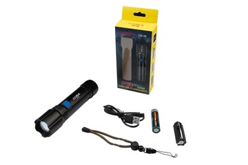 COBA XHP50 ВОЕННЫЙ ПОХОДНЫЙ ФОНАРЬ 18650 АККУМУЛЯТОРНЫЙ ТАКТИЧЕСКИЙ ЗАЖИМ