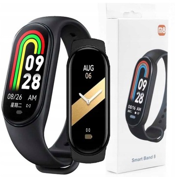 SMARTWATCH SMARTBAND M8 OPASKA ZEGAREK PULSOMETR KROKI SMS
