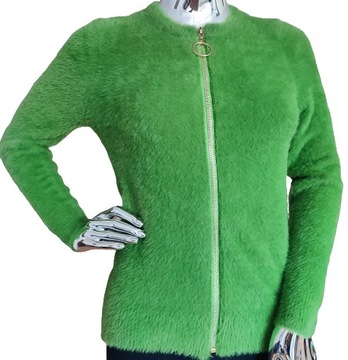 Damski kardigan sweter rozpinany typu alpaka UNI