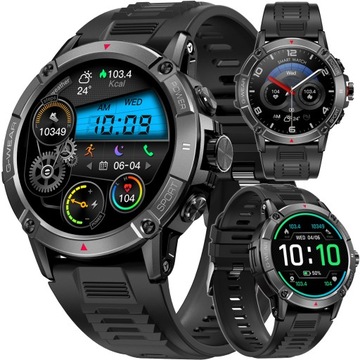 SPORTOWY SMARTWATCH WODOODPORNY KARDIOWATCH MENUPL