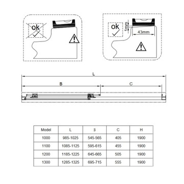 DRZWI PRYSZNICOWE SUPER SLIM NOVA CHROM 100 CM 6 MM