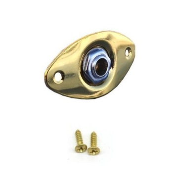 JEREMI MSP 32 GNIAZDO JACK 6,3mm DO GITARY ZŁOTY