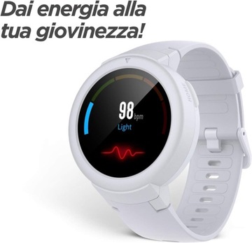 Часы SmartWatch Amazfit, белый спортивный ремешок, 1,3 дюйма