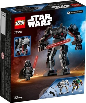 LEGO STAR WARS BLOCKS 75368 НАБОР МЕХА ДАРТА ВЕЙДЕРА ДЛЯ ДЕТЕЙ + СУМКА