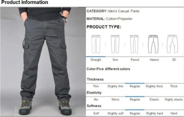 Mens Cargo Pants Casual Tactical Pants Military Ar