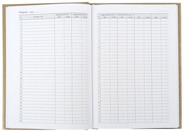 Kalendarz DZIENNY dla NAUCZYCIELA 2025/2026 różowy z GUMKĄ (12 tabel ocen)