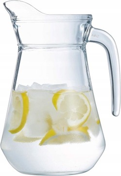 Dzbanek Szklany Pojemnik Na Napoje Wodę Kompot 1,6L + GRATIS