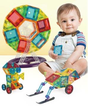 МАГНИТНЫЕ БЛОКИ 3D MAGNETIC 70 шт. Учебная панель