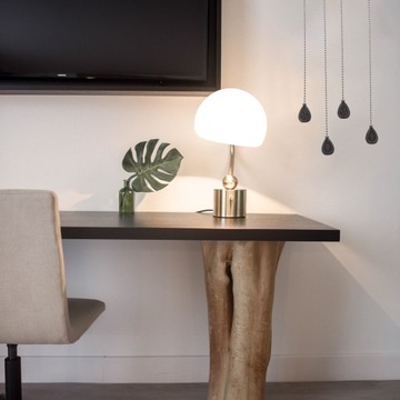 Wymienne łopatki wentylatora sufitowego, które ciągną lampy zamka