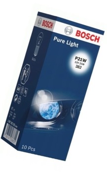 BOSCH PURE LIGHT ЛАМПОЧКА P21W 12V 21W BA15S - 10 ШТУК 