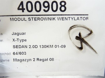 MODUL VENTILÁTOR JAGUAR X-TYPE I 908000213 2.0 130KM 01-09 ŘÍZENÍ