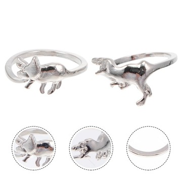 РЕГУЛИРУЕМЫЕ ЮВЕЛИРНЫЕ КОЛЬЦА В ФОРМЕ ДИНОЗАВРА