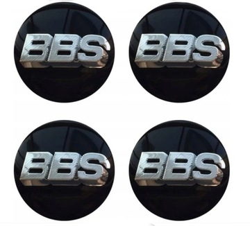 BBS 4x NAKLEJKI EMBLEMATY ZNACZKI 56mm ALUMINIOWE