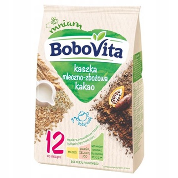 BOBOVITA Kaszka mleczno-zbożowa kakao po 12 miesiącu 230 g - KD