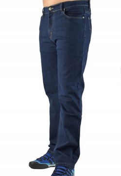 Męskie jeansy Bigrey spodnie granatowe m.718 nadwymiar W 44 dł. L 34