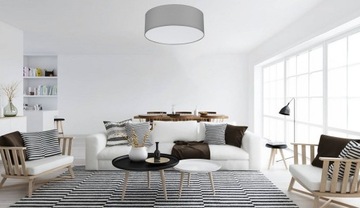 LAMPA PLAFON SUFITOWY ŻYRANDOL LP1 LED ABAŻUR 30 SALON SYPIALNIA BIURO HOL