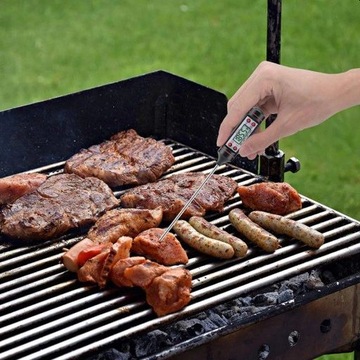 КУХОННЫЙ ТЕРМОМЕТР, ЭЛЕКТРОННЫЙ, ЖК-ЦИФРОВОЙ, ДЛЯ МЯСА, ВИНА, 300°C