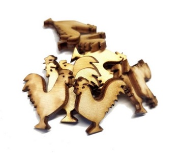 SCRAPKI KOGUT 10szt. DODATEK DEKOR APLIKACJA SC44