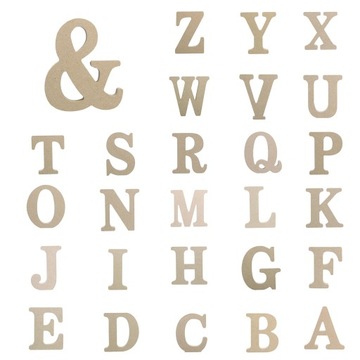 Деревянные полные буквы алфавита для свадебной вечеринки дома