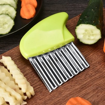 НОЖ ГОФРИРОВАННЫЙ НОЖ ДЛЯ КАРТОФЕЛЯ КАРТОФЕЛЬ ОВОЩИ ЧИПС СЛАЙСЕР